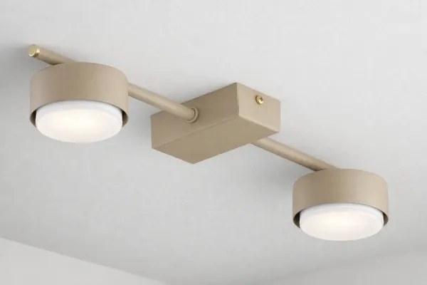 Brilagi - Spot LED RGB reglabil MONO, 2x GX53/14W/230V, Wi-Fi Tuya, bej