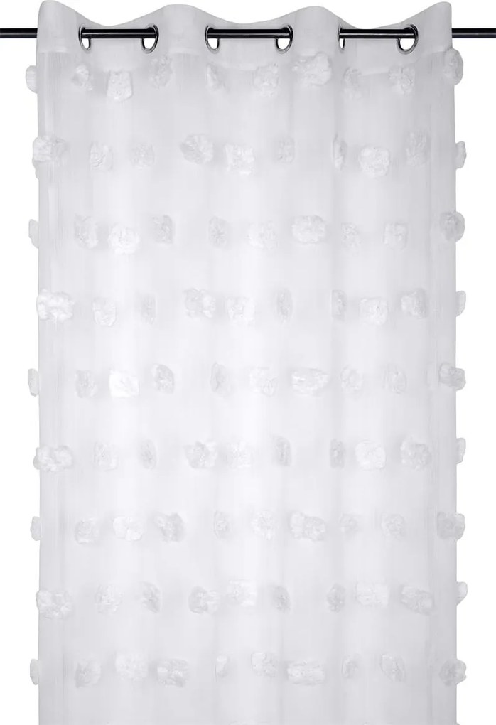 Perdea POMPINOU cu pompoane, 135 x 260 cm