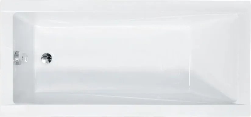 Cada baie dreptunghiulara, acril, 120 x 70 cm, Besco Modern - Resigilat