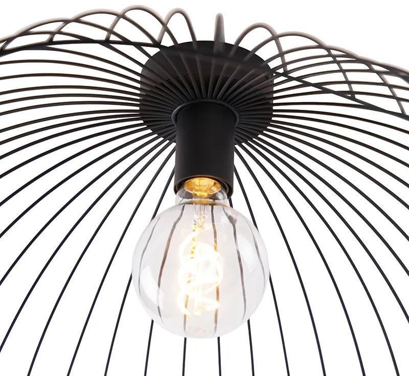 Plafoniera de design neagră 50 cm - Pua