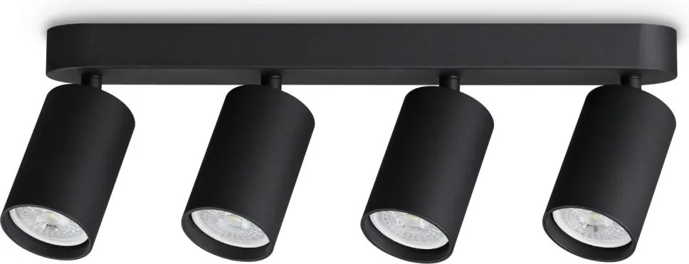 Plafoniera DYNAMITE PL4 LINEAR ROUND NERO