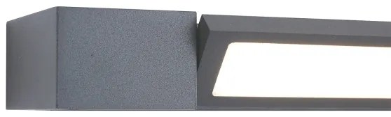 Brilagi AQUA LINE - Lumină LED pentru oglindă de baie, 24 W, 230 V, 90 cm, IP44, antracit