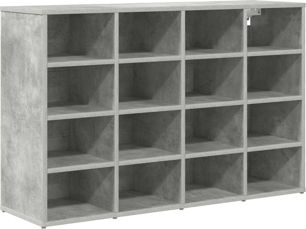 vidaXL Dulap pentru pantofi Gri beton 103 x 30 x 67 cm Lemn compozit