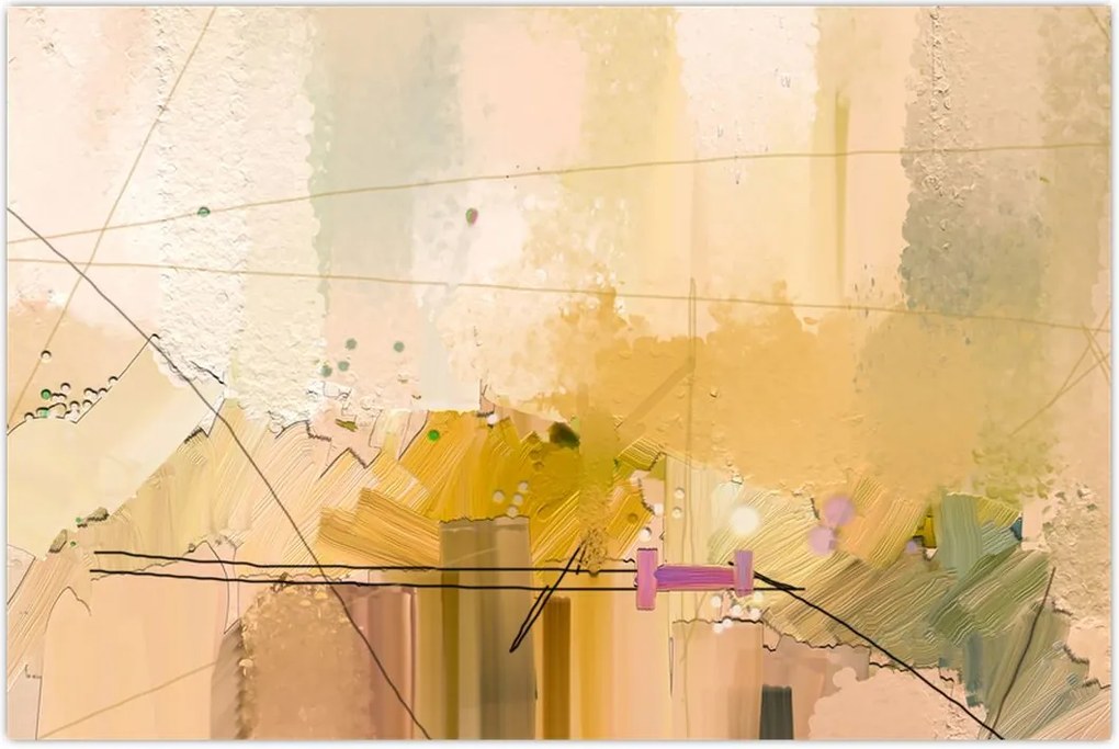 Tablou - Abstract, pictură în ulei (90x60 cm)