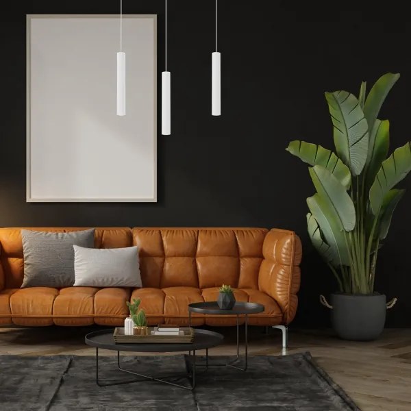 Lustră pe cablu HUDSON 3xGU10/8W/230V albă