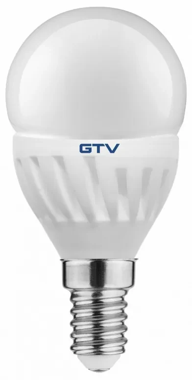 Bec LED sferic GTV, E14, 10W(72W), 1000 lm, lumina calda (3000K), clasa energetica F