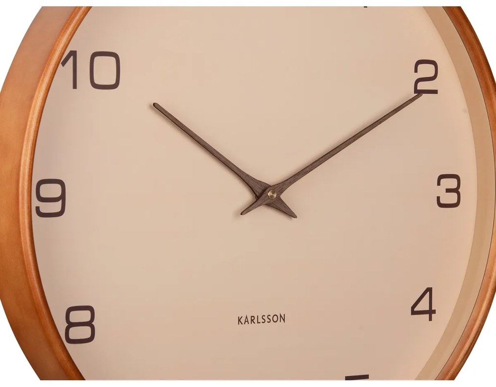Karlsson 5993SB design ceas de perete bej, diametru 40 cm