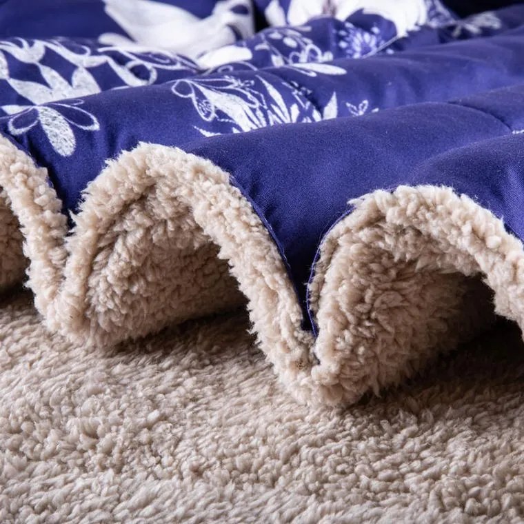 decoDoma Set matlasat cu blăniţă Dual Feel FLORENCE 3 buc