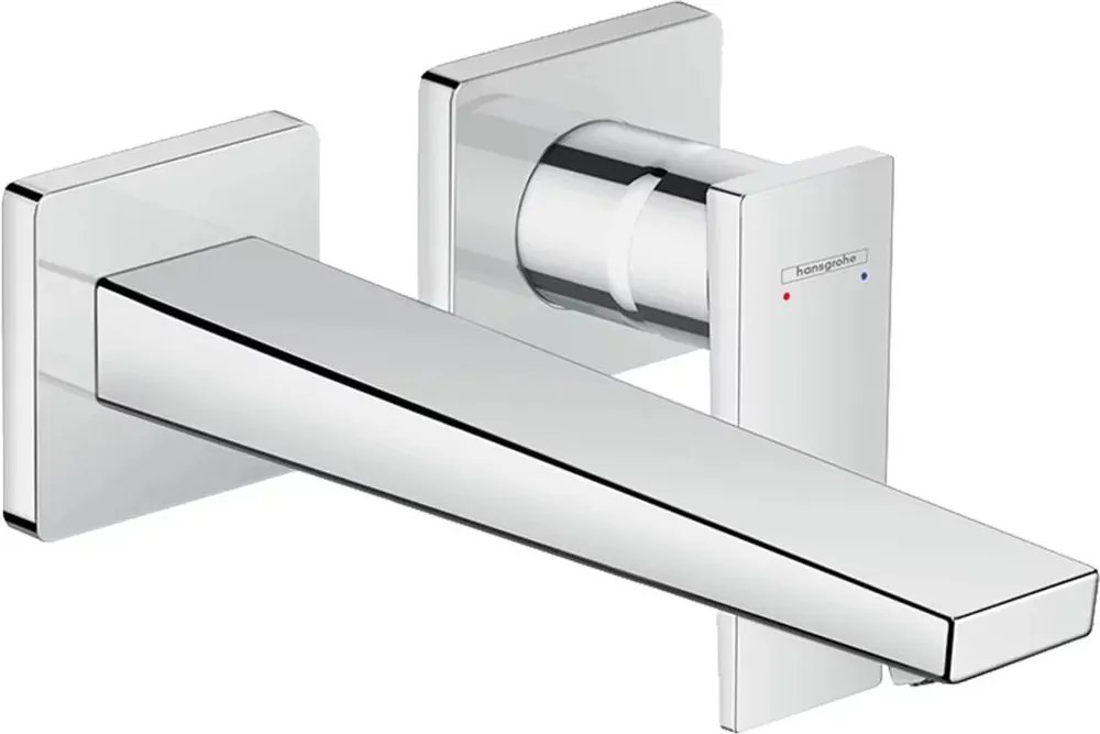 Baterie lavoar incastrata Hansgrohe Metropol 225 incastrata crom