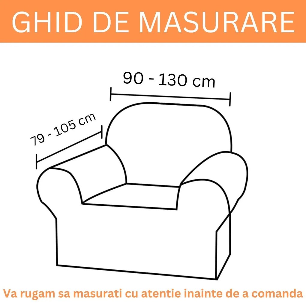Set Huse Elastice, Canapea 3 locuri + 2 Fotolii, cu Brate, Spandex, Gri, HES-80