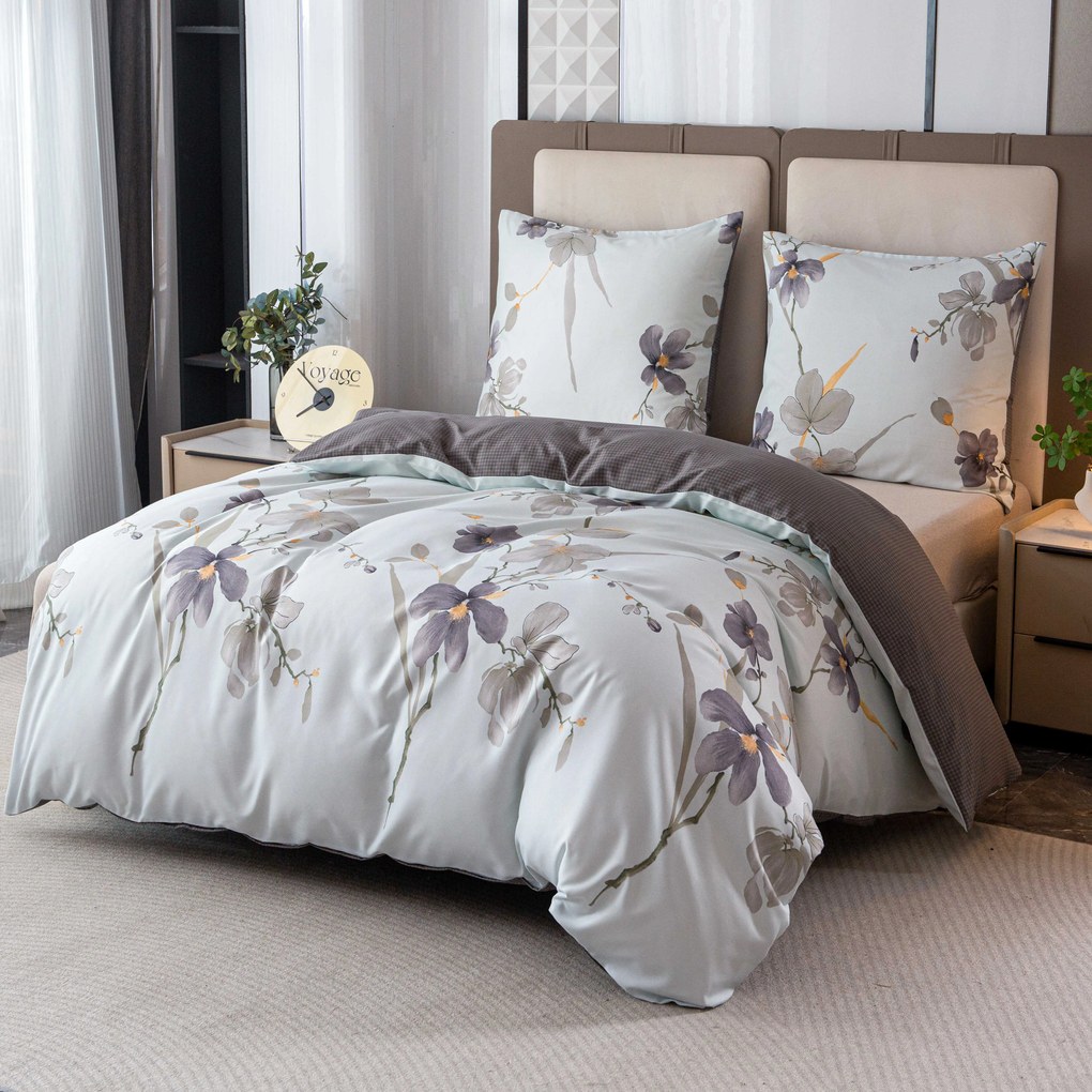 Lenjerie de pat din microfibra MERODI colorata Dimensiune lenjerie de pat: 2 buc 70 x 90 cm | 200 x 220 cm