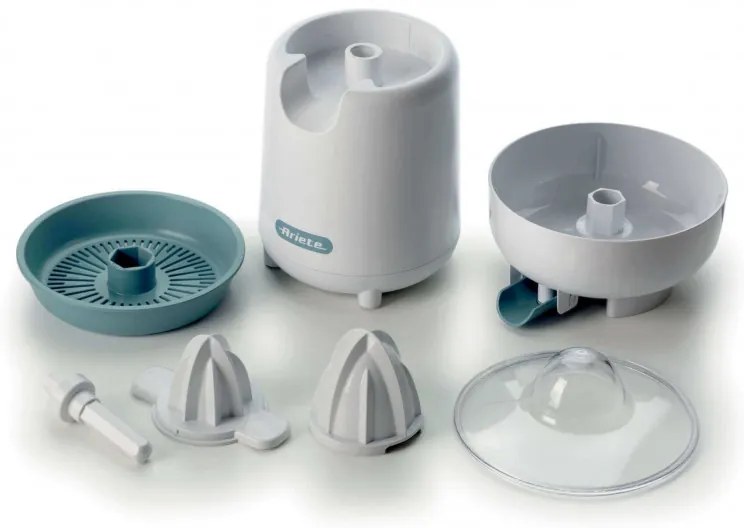 Storcator electric pentru citrice Ariete BREAKFAST 0417/01, 40W, Capac, 2 conuri detasabile, Orificiu cu deschidere si închidere, Alb