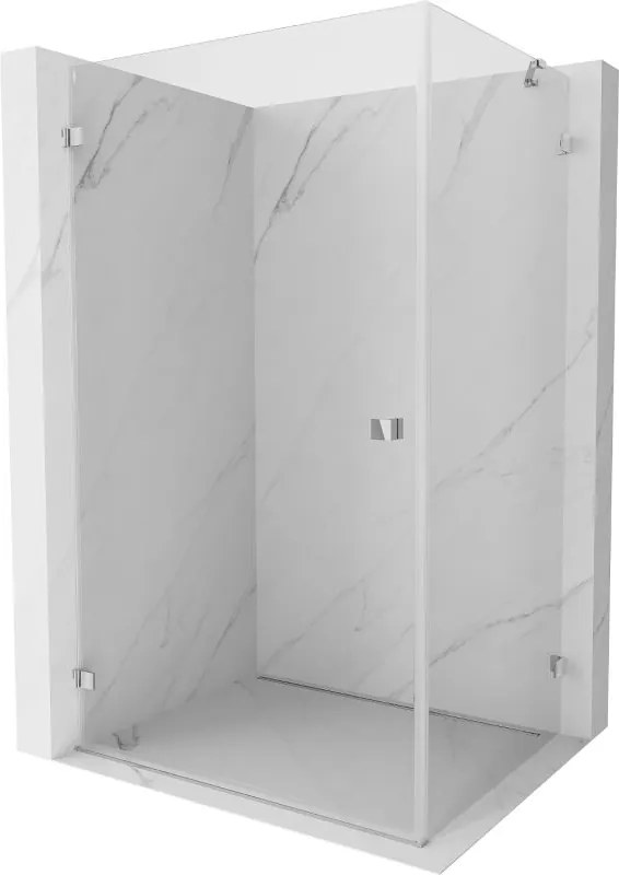 Mexen Lunar-B cabina de duș pivotantă stânga 95 x 90 cm, transparentă, crom - 832-095-090-01-00-L