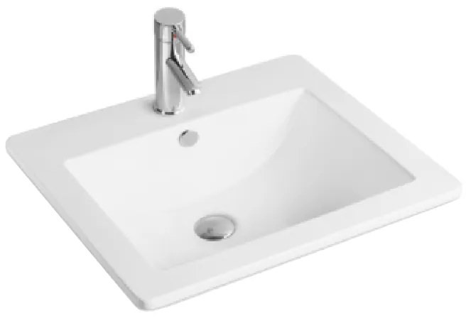 Mexen Lora chiuvetă încastrată în blat 53 x 46 cm, albă - 25365300