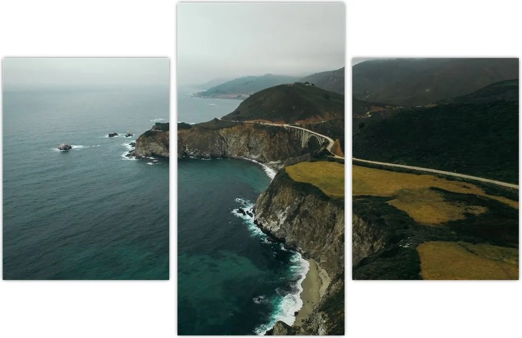 Tablou - Stânci în ocean (90x60 cm)