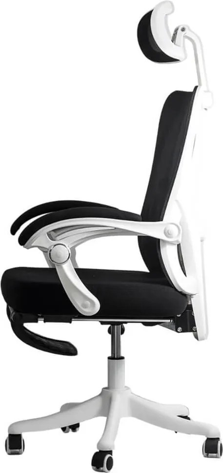 Scaun ergonomic OFF 428 negru, multiblock și suport picioare