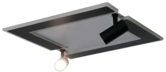 Plafonieră LED dimabilă LED/80W/230V 3000-6500K negru + telecomandă