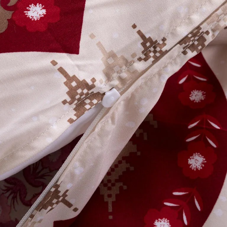 Lenjerie de pat din microfibră INIMĂ 2x pat simplu