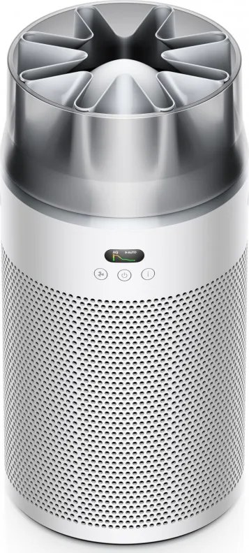 Purificator de aer Dyson HJ10 HushJet™ Purifier Compact 491355-01, 18 m², 10 viteze, Hyperdymium™, HEPA, Comenzi vocale, Oscilatie, Alb/Gri