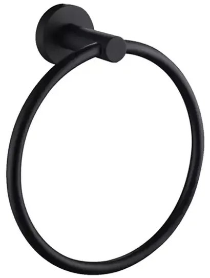 Inel portprosop rotund Rea Mist 05 finisaj negru mat