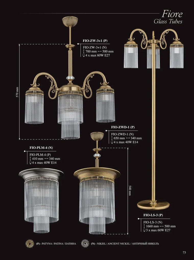 Lustra aplicata design clasic realizata manual Fiore