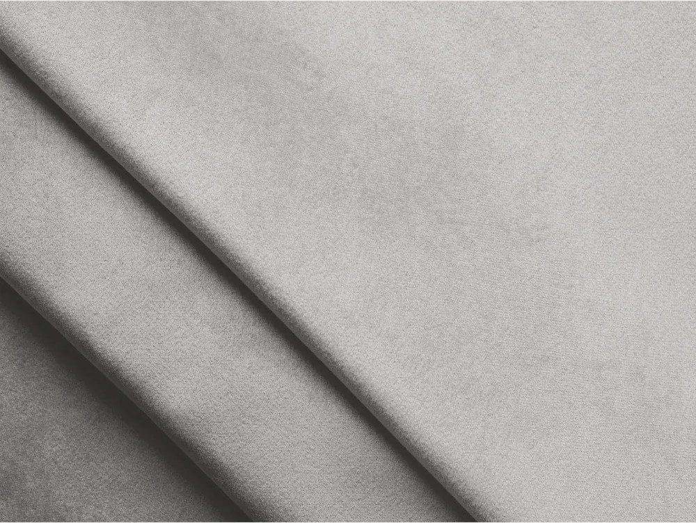 Colțar gri deschis cu tapițerie din catifea Lani – Makamii