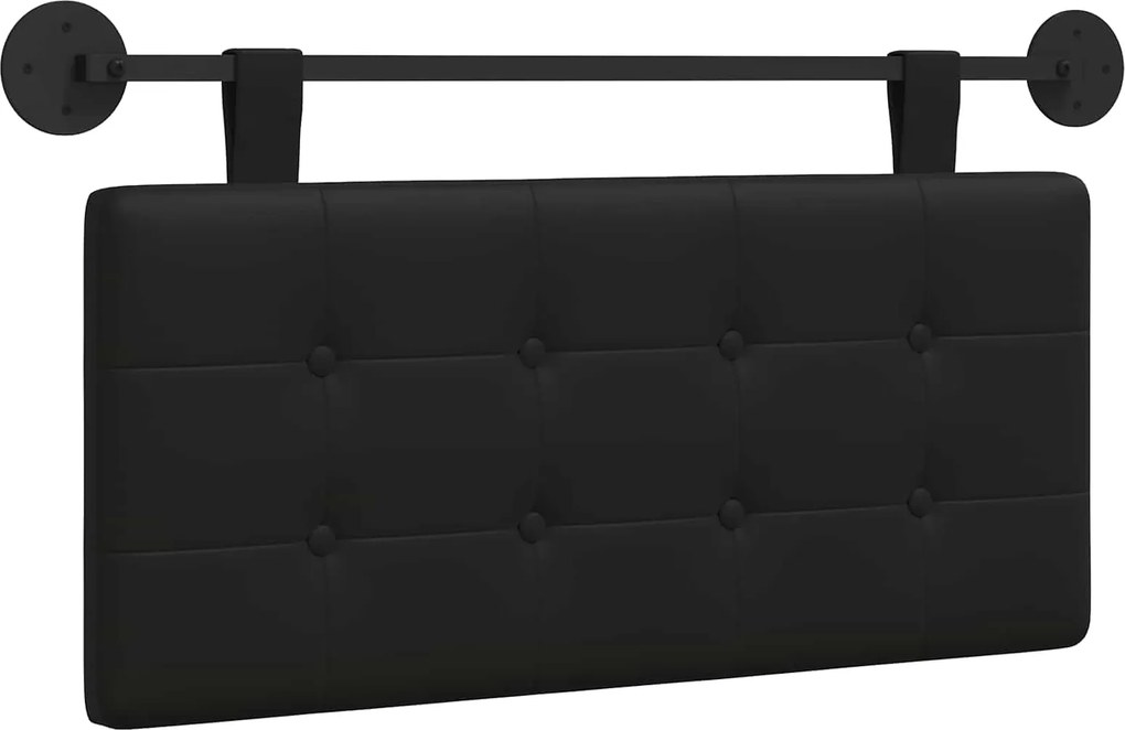 vidaXL Cap de pat suspendat Negru 100 x 55 x 5 cm Piele artificială