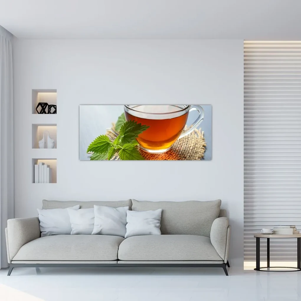 Tablou cu ceașca cu ceai (120x50 cm), în 40 de alte dimensiuni noi