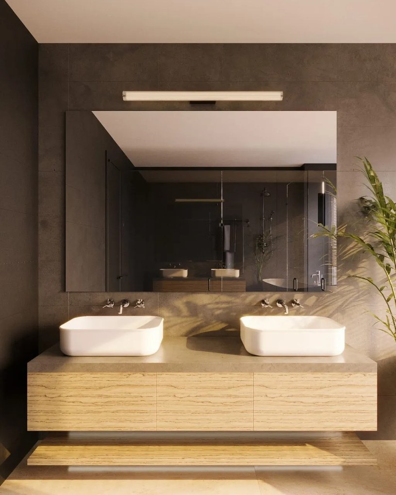 Aplica LED baie iluminat elegant IP44 Fayette H-91cm