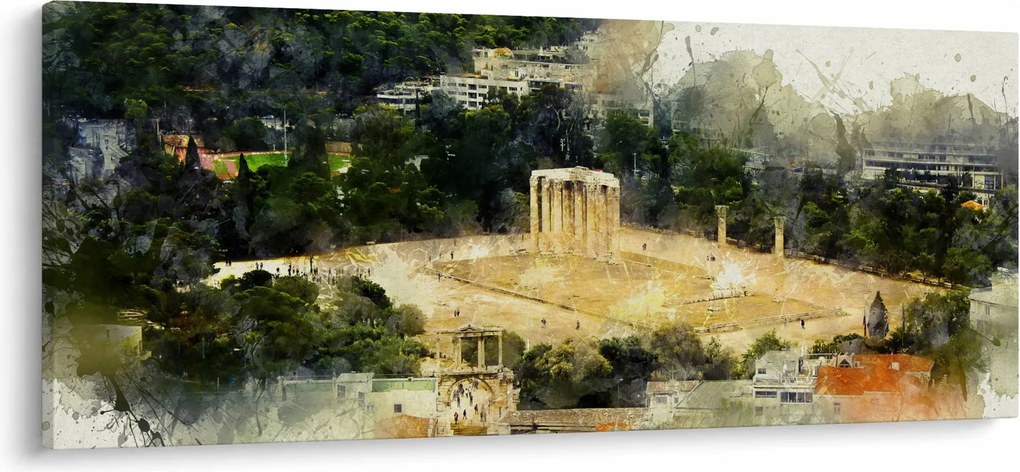 Tablou - Templul lui Zeus, Atena, Grecia (120x50 cm)