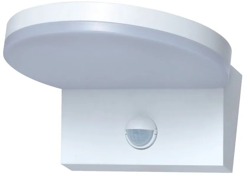 Aplica exterior LED, Senzor de miscare, Protectie IP54, Batida, alb