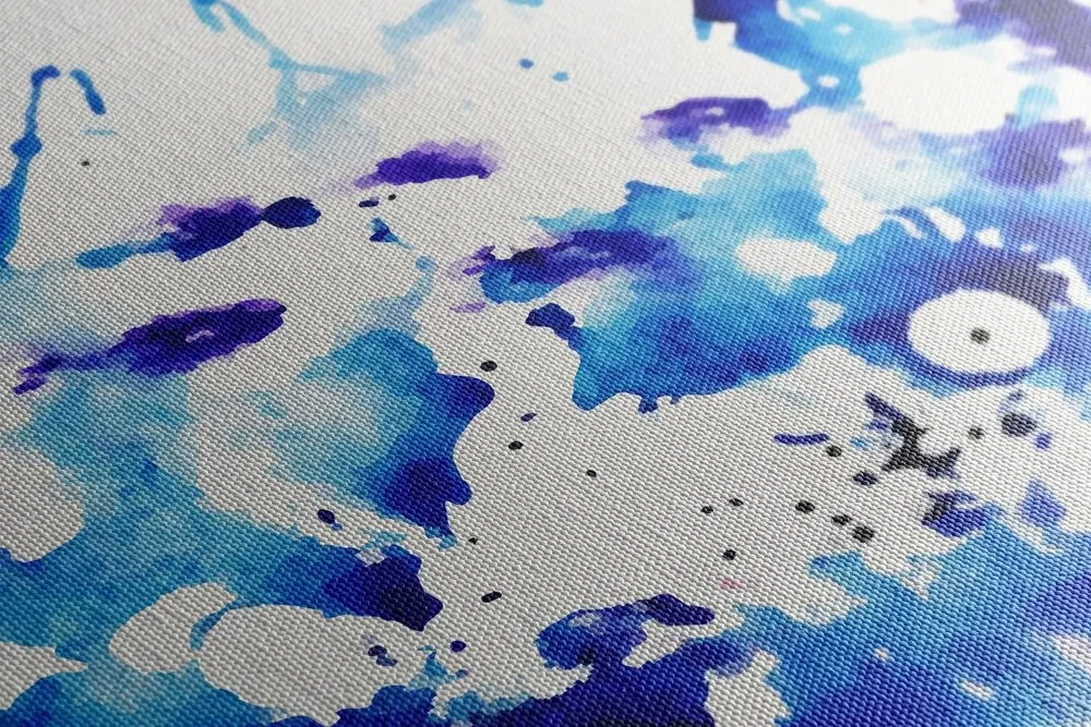 Tablou abstracție de artă albastră