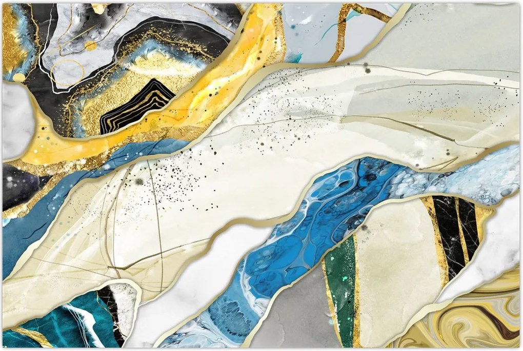 Tablou - Marmură colorată (90x60 cm)