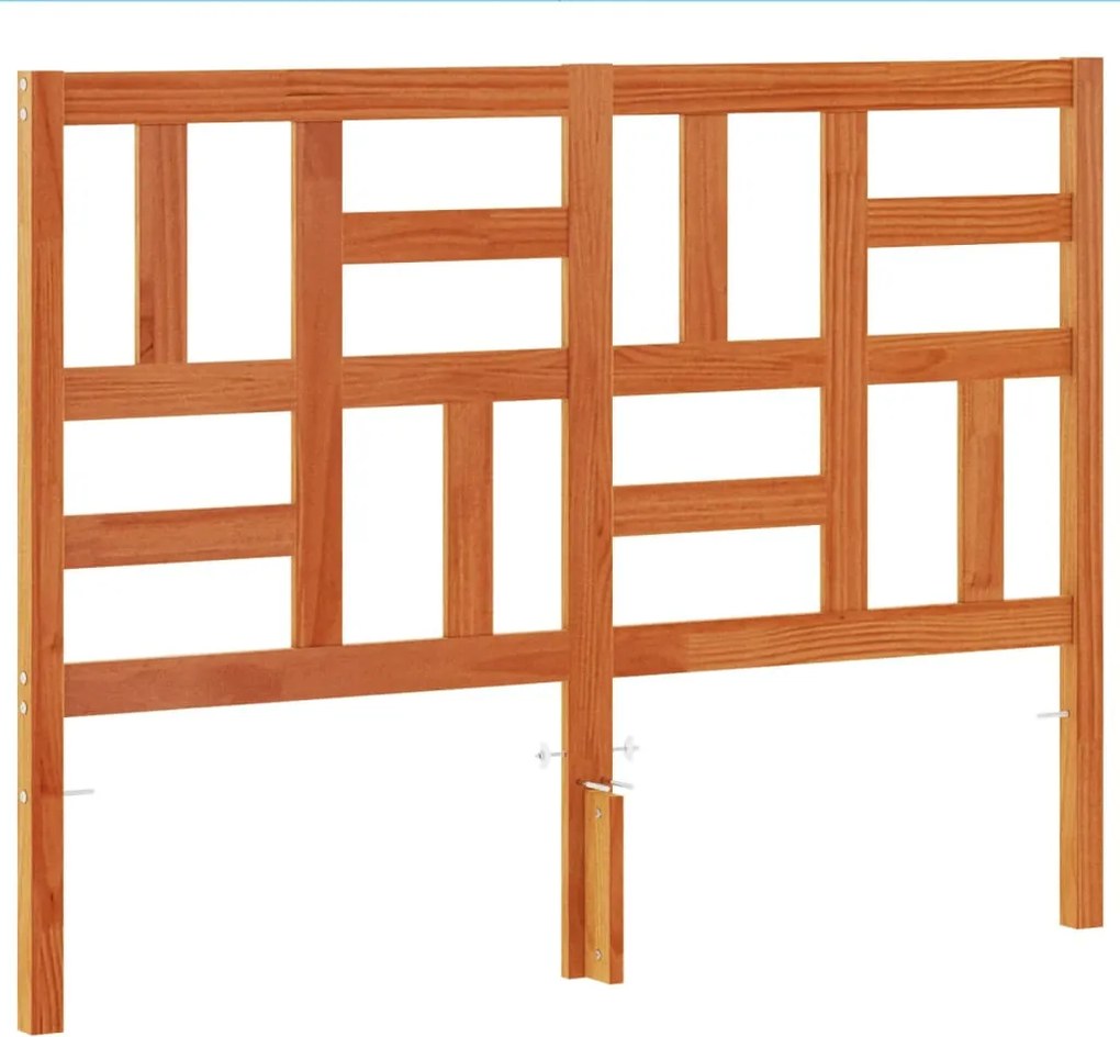 vidaXL Tăblie de pat, maro ceruit, 150 cm, lemn masiv de pin