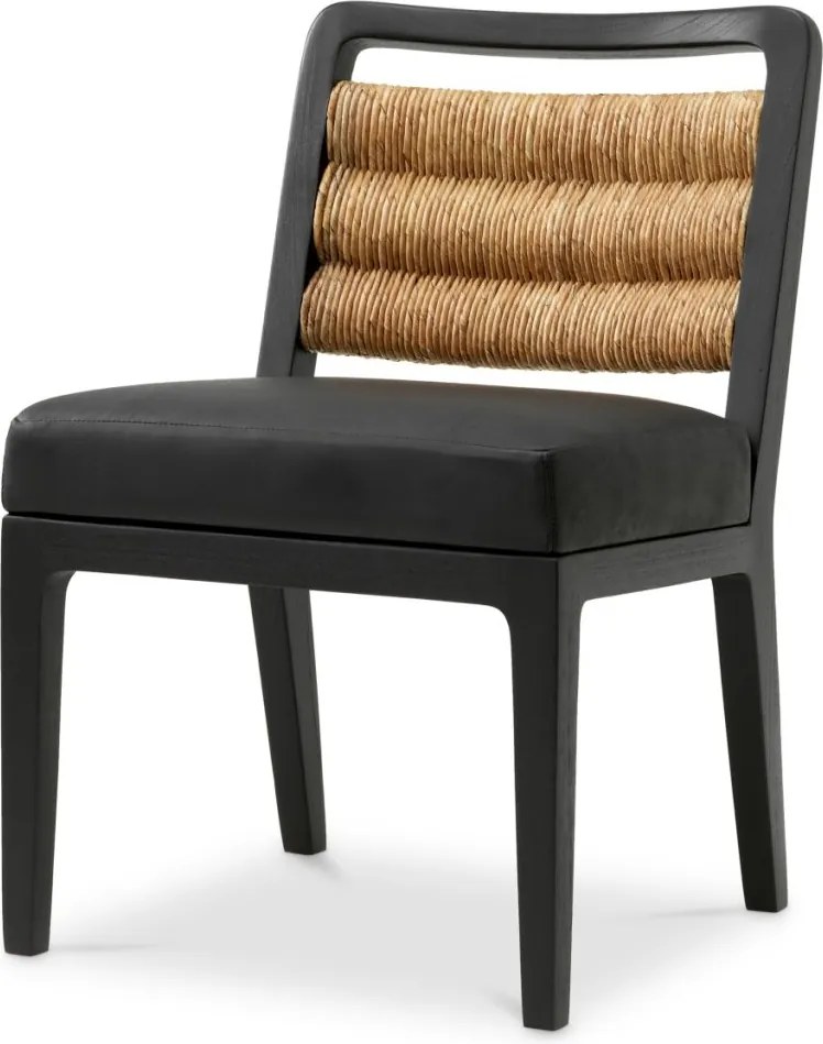 Scaun design LUX, Lemn, Piele Naturala, Luberon