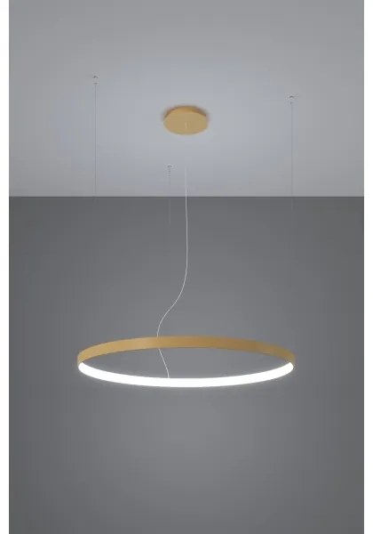 Lustră LED pe cablu RIO LED /50W/230V CRI95 4000K d. 78 cm auriu Thoro TH.181