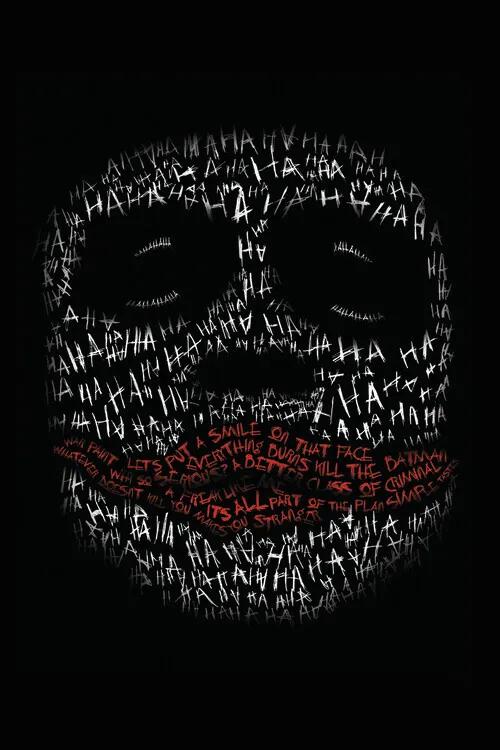 Poster de artă The Dark Knight Trilogy - Ha Ha Ha, (26.7 x 40 cm)