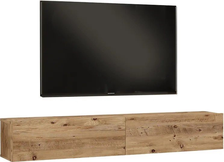 Comoda TV suspendata Delora, culoare stejar sonoma, 180 x 31.6 x 29.6 cm