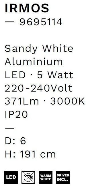 Pendul LED design minimalist IRMOS alb