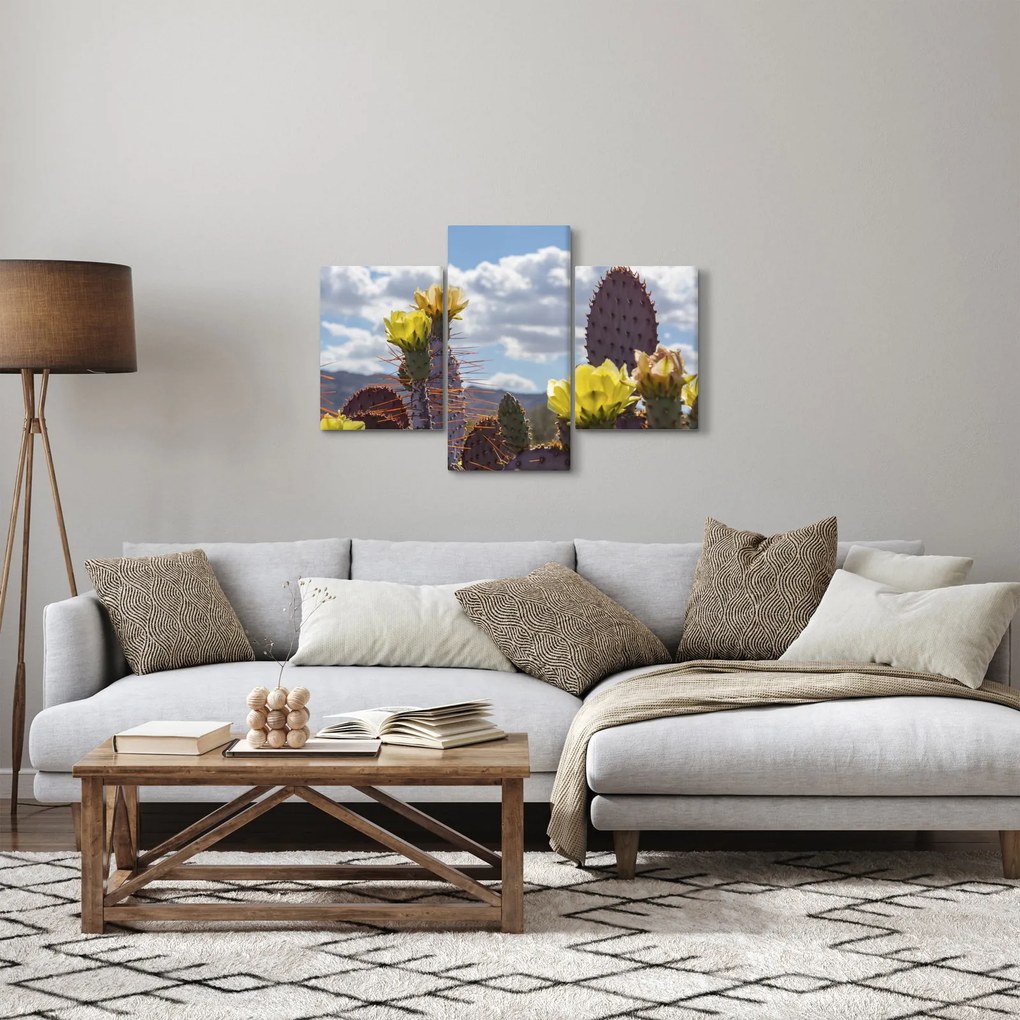 Tablou cu floarea de cactus Opunție (90x60 cm)