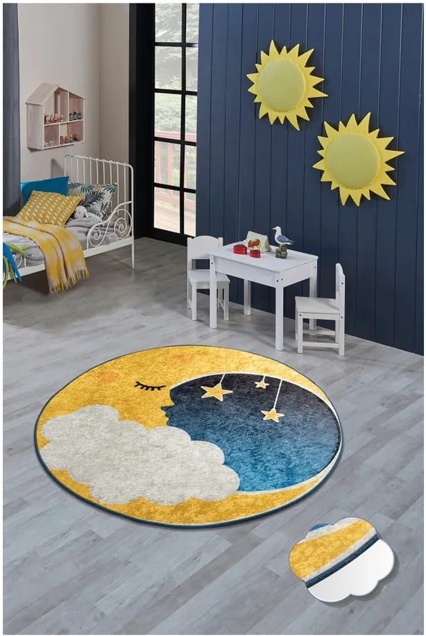 Covor copii Moon, ⌀ 140 cm