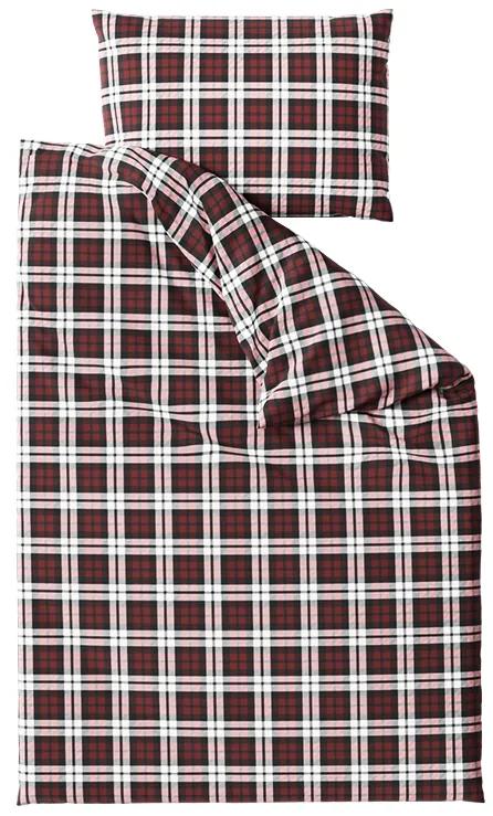 Lenjerie de pat din bumbac BLOC rosu Dimensiune lenjerie de pat: 70 x 90 cm | 140 x 200 cm