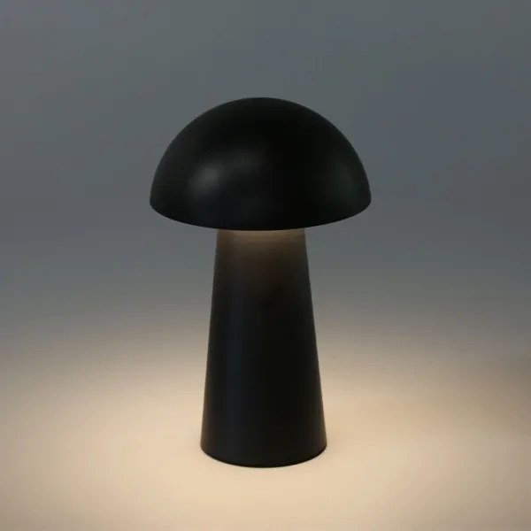 Rabalux 76036 - Lampă LED MIREO pentru exterior, dimabilă cu control tactil, 1,5W/5V, IP44, 1200 mAh, USB, negru