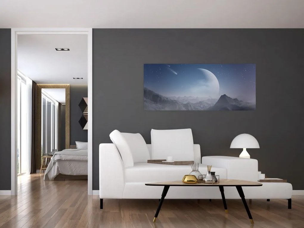 Tablou - Cer deasupra stâncilor (120x50 cm)