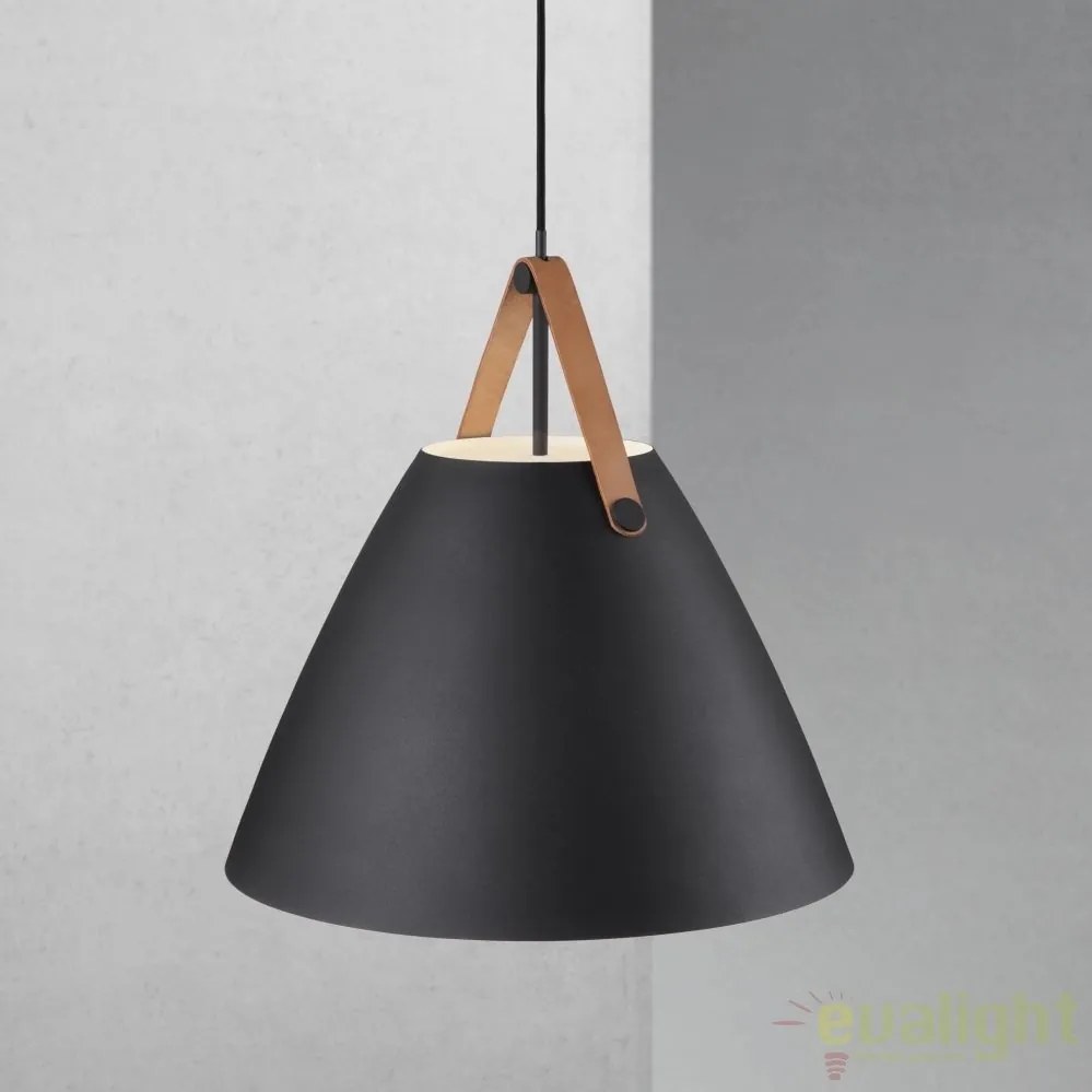 Lustra / Pendul design nordic Strap 48 negru 84353003 DFTP