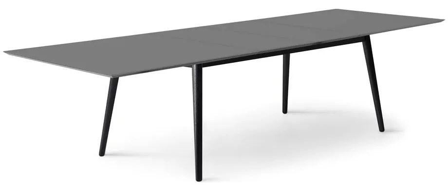 Masă de dining neagră/gri antracit extensibilă 100x210 cm Meza – Hammel Furniture