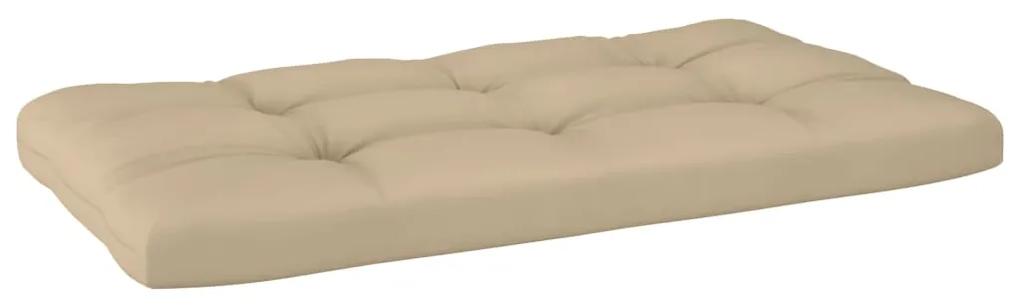 Canapea de mijloc din paleti de gradina, lemn pin gri tratat Bej, canapea de mijloc, Gri, 1