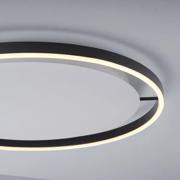 Leuchten Direkt 15392-13 - Plafonieră LED dimerizabilă RITUS 28W/230V neagră