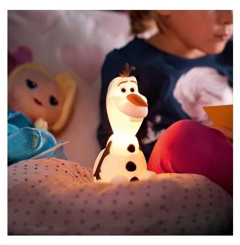 Philips 71768/08/16 - Lampă pentru copii Disney Frozen Olaf LED/0,3W/2xAAA om de zăpadă