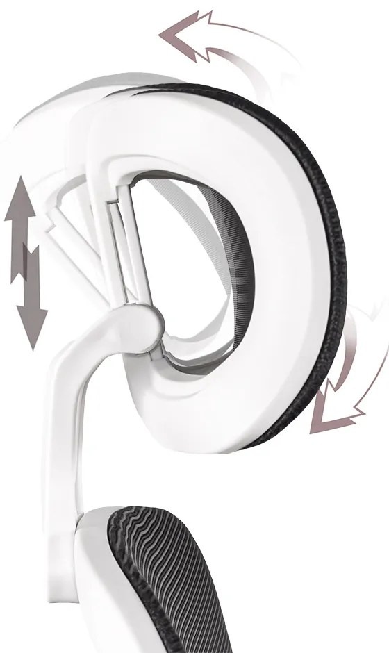 Scaun ergonomic din mesh cu suport lombar si brate rabatabile OFF 432 negru